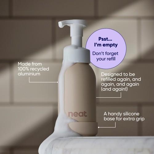Neat Refillable Foaming Hand Wash Bottle Stone