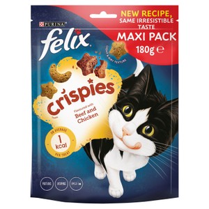 Felix Crispies Chicken and Beef Cat Treats