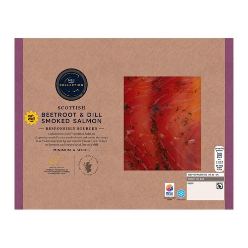 M&S Collection Beetroot & Dill Smoked Salmon