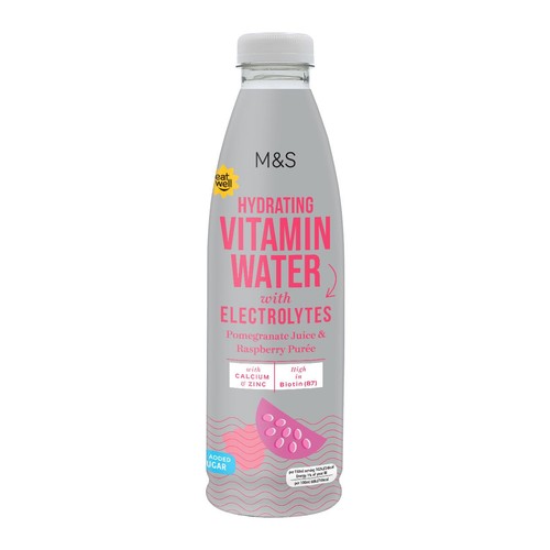 M&S Hydrating Pomegranate & Raspberry Puree Vitamin Water