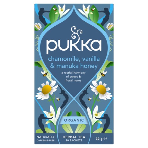 Pukka Organic Chamomile, Vanilla & Manuka Honey Tea x20 CompostableTea Bags