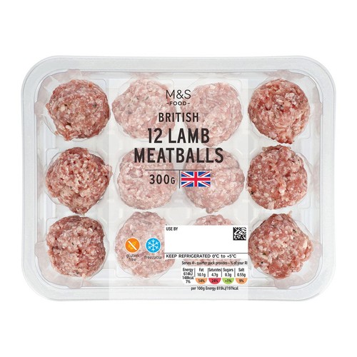 M&S British 12 Lamb Meatballs