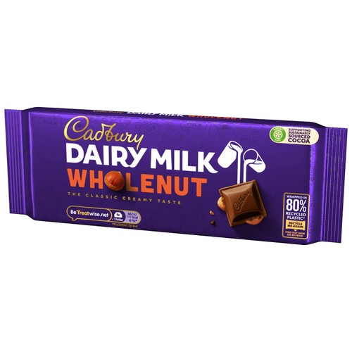 Cadbury Dairy Milk Whole Nut Chocolate Bar
