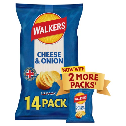 Walkers Cheese & Onion Multipack Crisps