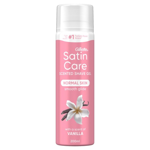 Satin Care Shave Gel, Vanilla Scent