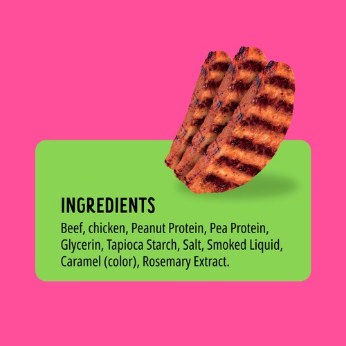 BONKERS BBQ, Soft & Chewy Beef Steak Flavored Dog Treats, 85g, Bag