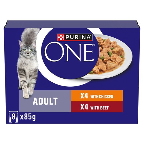 Purina One Mini Fillets Chicken & Beef Wet Cat Food