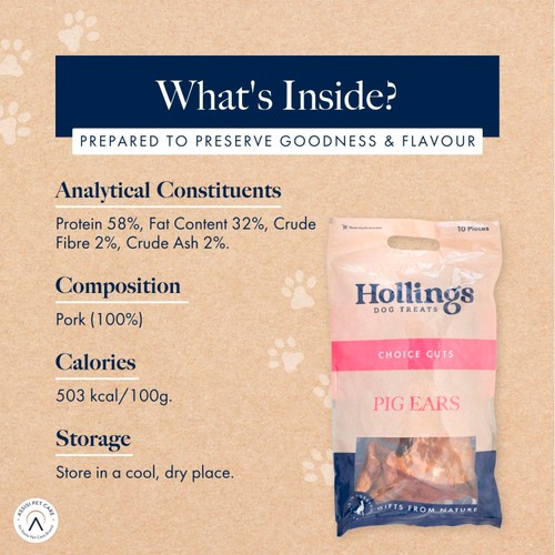 Hollings Pigs Ears Dog Treats