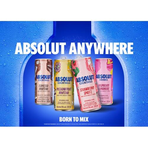 Absolut Passionfruit Martini Pre-Mixed Cocktail Can