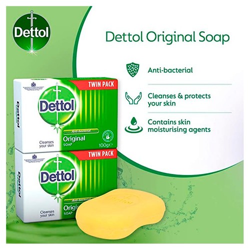 Dettol Original Antibacterial Hand Soap Bar
