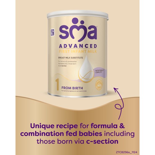 SMA Advanced First Infant Baby Milk Powder Formula From Birth 800g