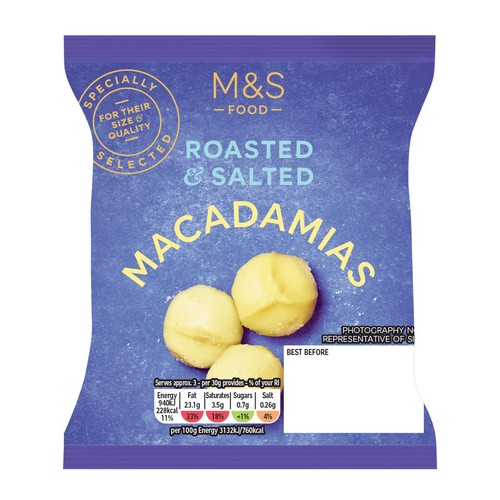 M&S Roasted & Salted Macadamia Nuts