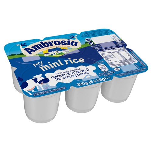 Ambrosia Mini Rice Pudding Dessert Snack Pots