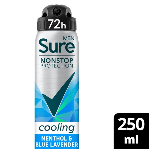Sure Men Menthol & Blue Lavender 72h Nonstop Antiperspirant Deodorant