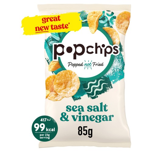 popchips Sea Salt & Vinegar Sharing Crisps