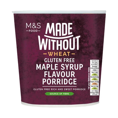M&S Made Without Maple Syrup Flavour Porridge Pot