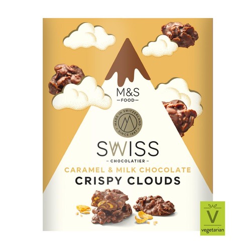M&S Swiss Caramel & Milk Chocolate Crispy Clouds