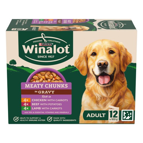 Winalot Meaty Chunks Mixed in Gravy Wet Dog Food