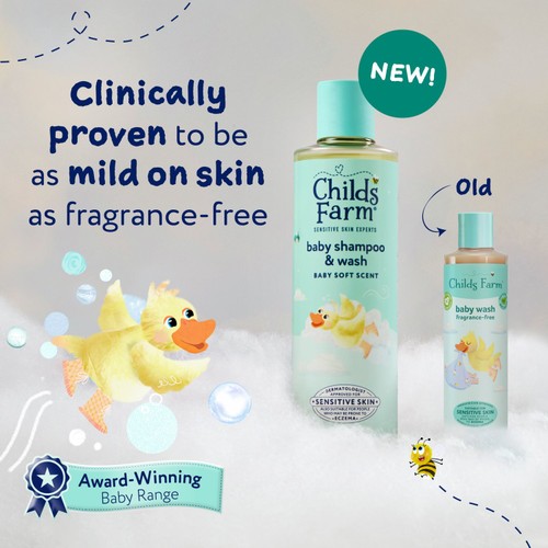 Childs Farm Baby Shampoo & Wash, Baby Soft Scent