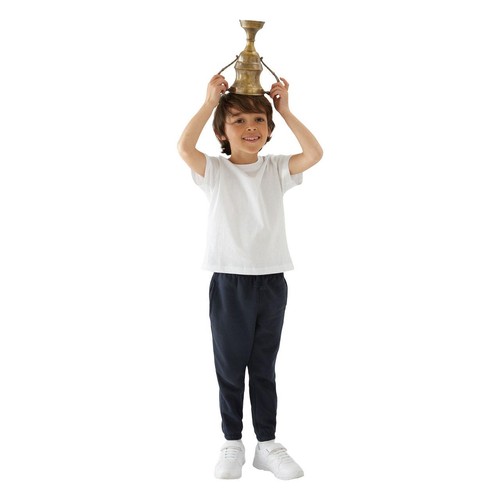 M&S Kids Cotton-Rich Joggers, 10-11 Years, Navy