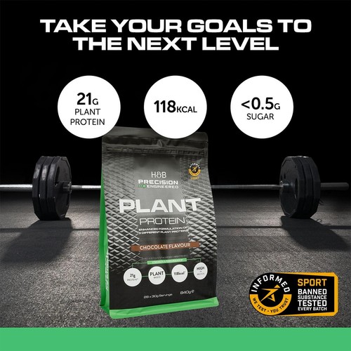 H&B Precision Engineered Plant Protein Powder Chocolate