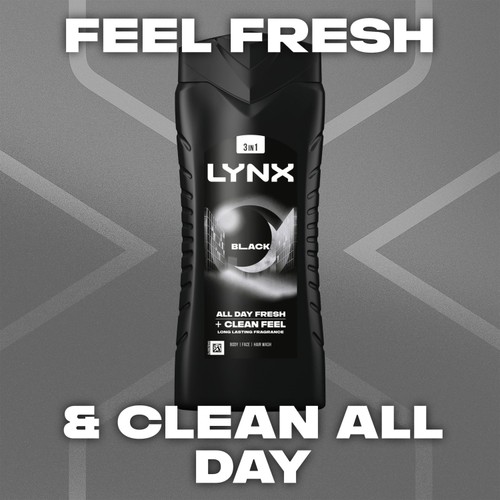 Lynx Black Body Wash Shower Gel