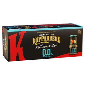 Kopparberg Alcohol Free Strawberry & Lime Cider Cans