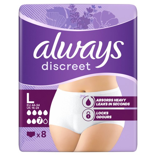 Always Discreet Incontinence Pants Plus L