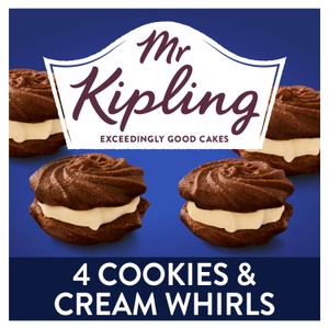 Mr Kipling Custard Cream VIennese Whirls Cakes 4 Pack