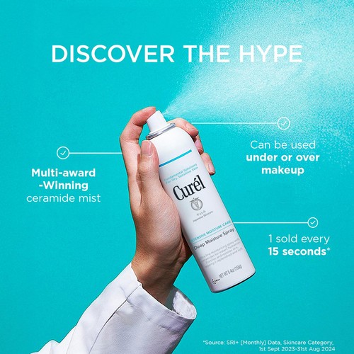 Curel Deep Moisture Spray for Dry, Sensitive Skin