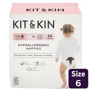 Kit & Kin Hypoallergenic Nappies Size 2 4-8kg 9-18lbs 38 Nappies