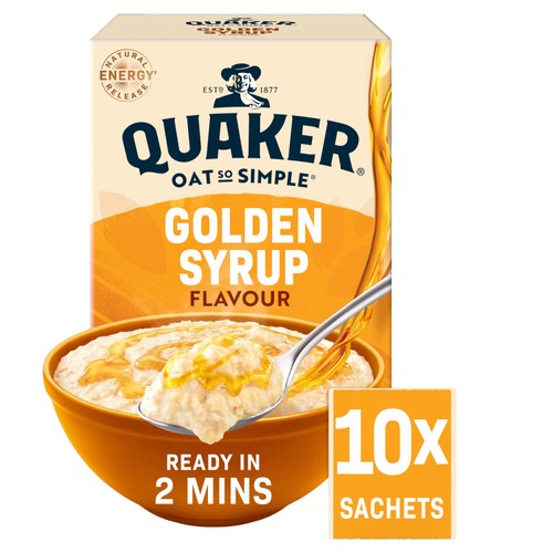 Quaker Oat So Simple Golden Syrup Porridge Sachets Cereal