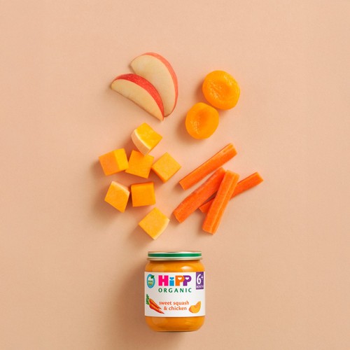 HiPP Organic Sweet Squash & Chicken Baby Food Jar 6+ Months