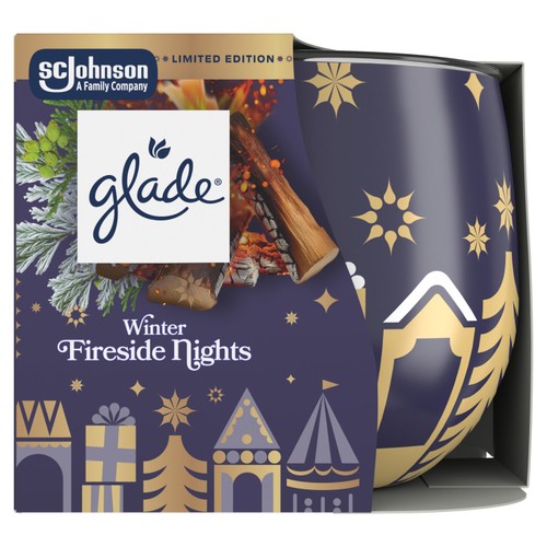 Glade Festive Candle Winter Fireside Nights 