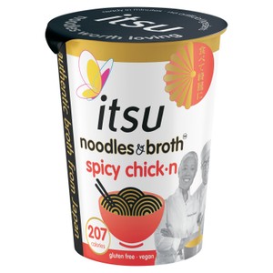 itsu spicy chickn instant noodles & broth pot