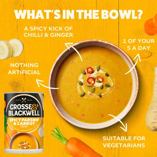 Crosse Blackwell Spicy Parsnip Carrot Soup Ocado