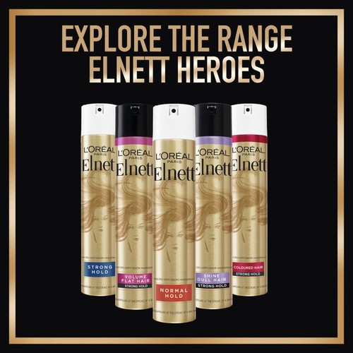 L'Oreal Elnett Hairspray Shine Dull Hair Strong Hold