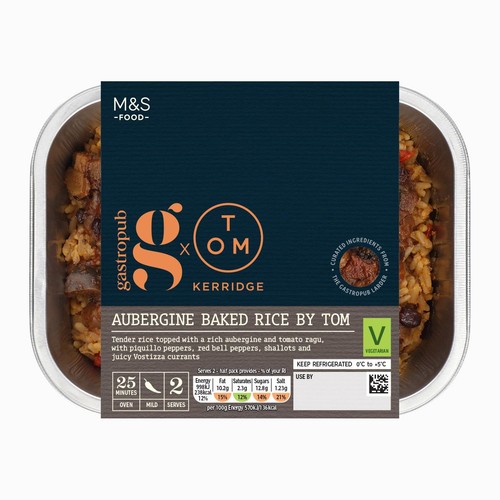 M&S Gastropub Aubergine Baked Rice by Tom
