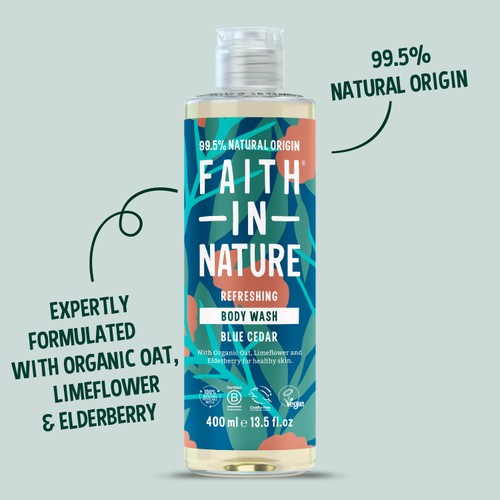 Faith in Nature For Men Blue Cedar Body Wash