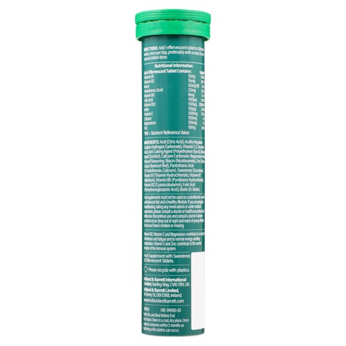 Holland & Barrett Vit B, C, Magnesium & Zinc Vegan Effervescents