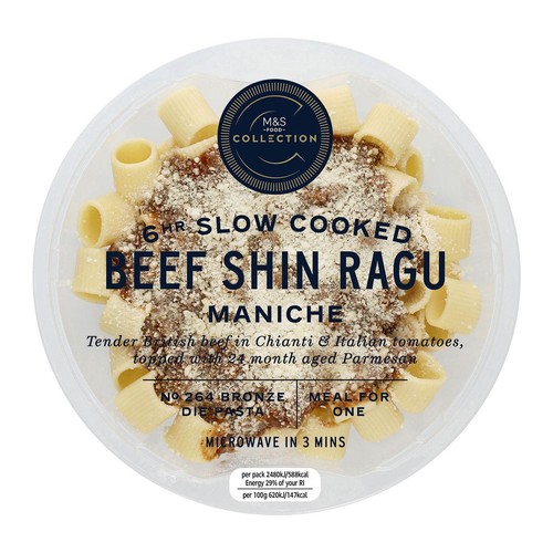 M&S Collection 6hr Slow Cooked Beef Shin Ragu Maniche Serves 1