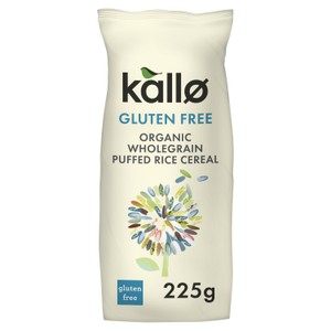 Kallo Organic Wholegrain  Gluten Free Cereal Rice Puffs