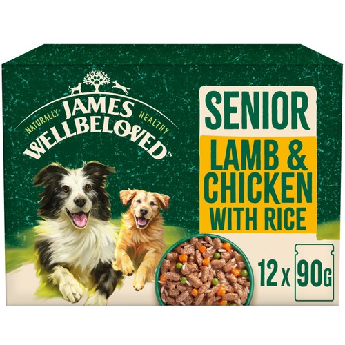 James Wellbeloved Senior Wet Dog Food Lamb & Chicken in Gravy