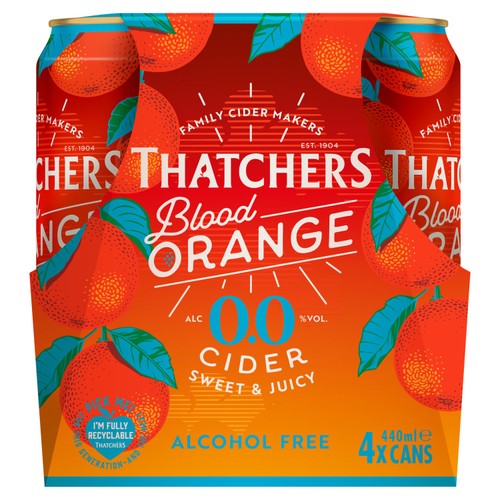 Thatchers Blood Orange 0% Cider Alcohol Free