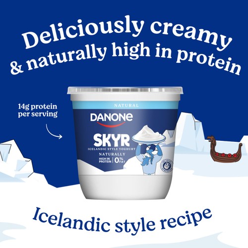 Danone Skyr High Protein 0% Fat Natural Yoghurt Big Pot