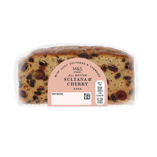 M&S classic sultana & cherry cake
