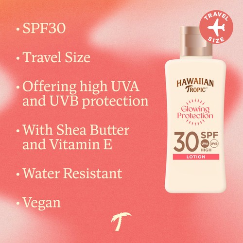 Hawaiian Tropic Glowing Protection Lotion SPF 30 Mini