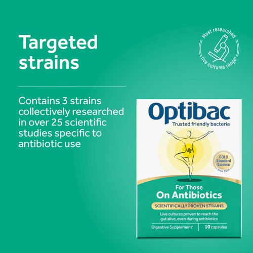 Optibac Probiotics For Those On Antibiotics - 10 Capsules