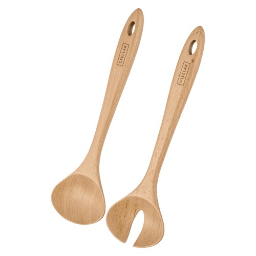 Stellar Beech 2 Piece Salad Server Set