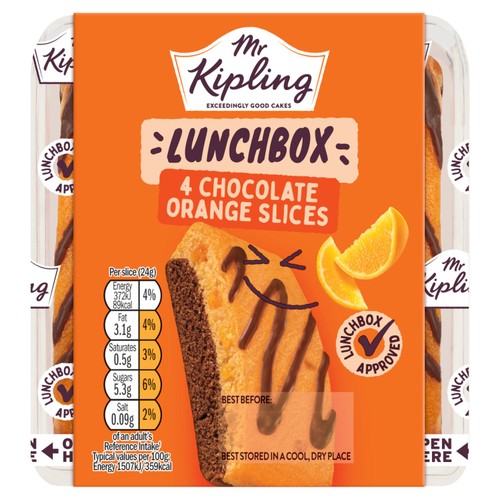Mr Kipling Choc Orange Lunchbox Slices 